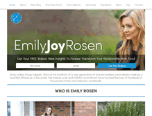 Tablet Screenshot of emilyjoyrosen.com